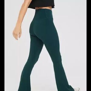 Aerie Women's Flare Leggings - Dark Green